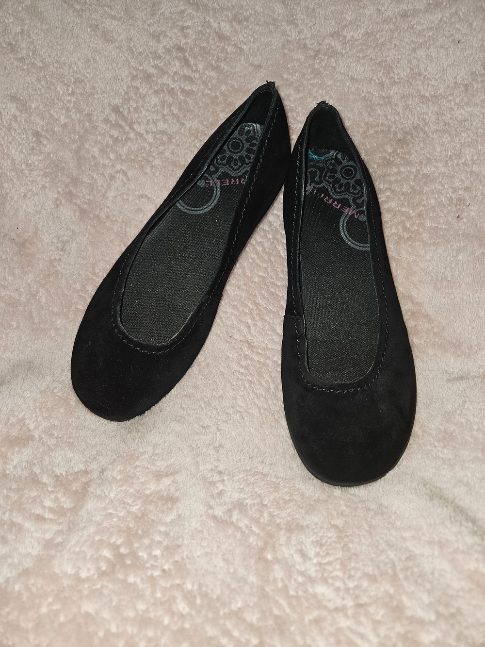 Black Women's Ballet Flats - Classic Slip-On Shoes Merrell